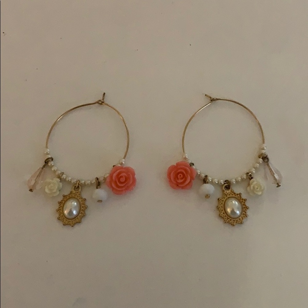 Stunning hoop earrings